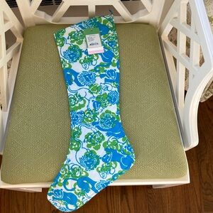 Lilly Pulitzer quilted Christmas Stocking